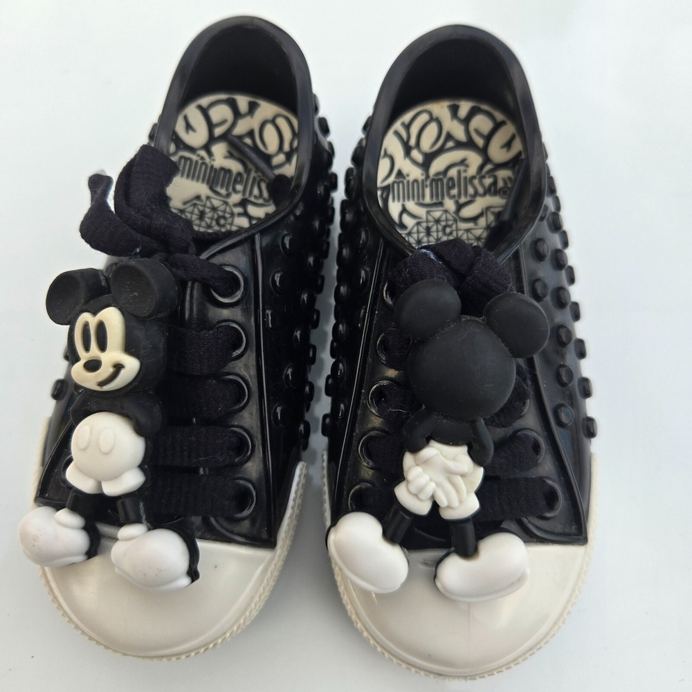 Mini Melissa Polibolha + Disney Sneaker Size 6 Toddler Color Black